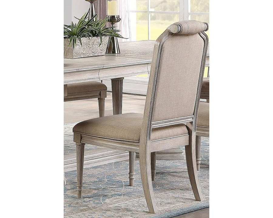 ACME - Wynsor Side Chair (Set-2) in Antique White