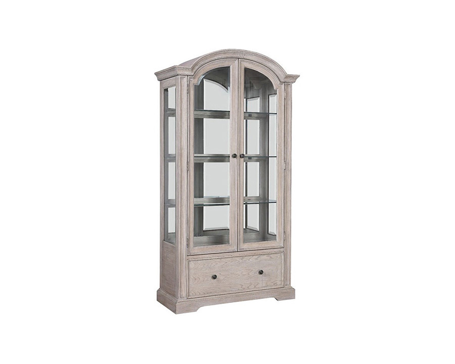 ACME - Wynsor Curio Cabinet in Antique White