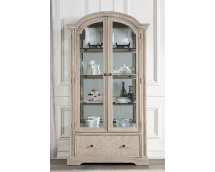 ACME - Wynsor Curio Cabinet in Antique White