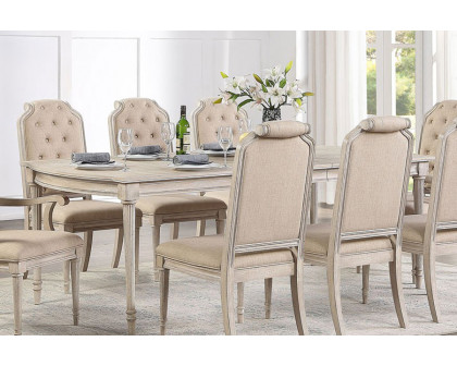 ACME - Wynsor Dining Table in Antique White (67540)