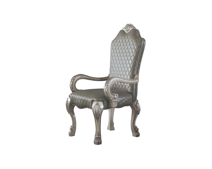 ACME - Dresden Arm Chair (Set-2) in Vintage Bone White