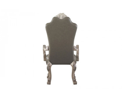 ACME - Dresden Arm Chair (Set-2) in Vintage Bone White