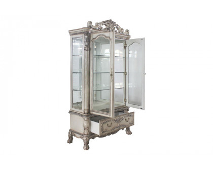 ACME Dresden Curio Cabinet - Vintage Bone White