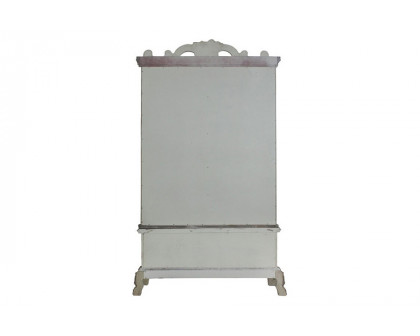 ACME Dresden Curio Cabinet - Vintage Bone White