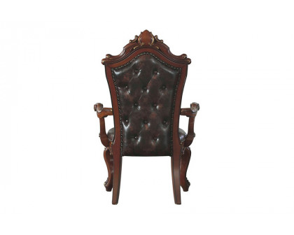 ACME Picardy Arm Chair Set of 2 - Cherry Oak