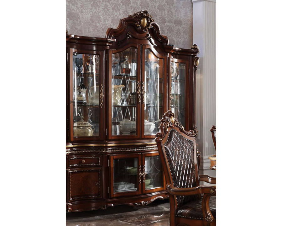 ACME Picardy Buffet with Hutch - Cherry Oak