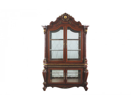 ACME Picardy Curio Cabinet - Cherry Oak