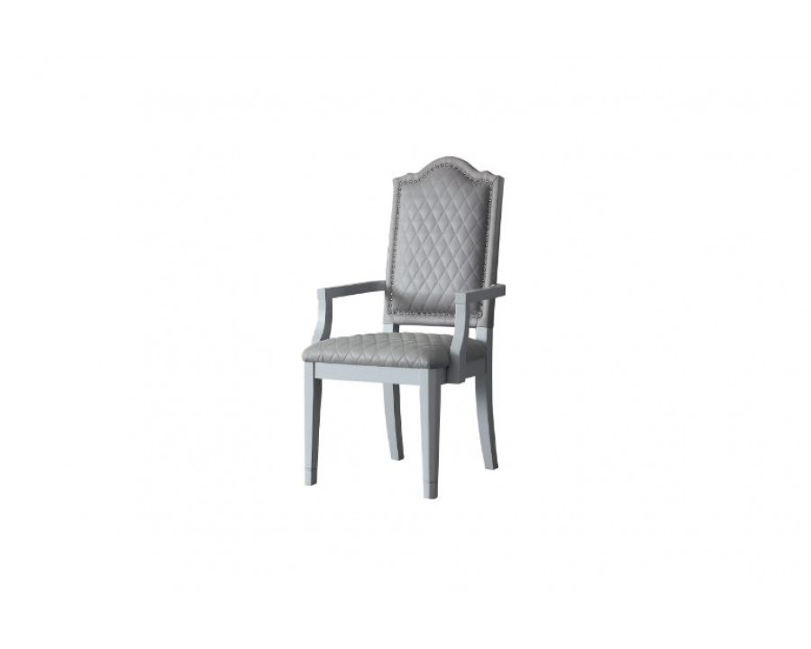 ACME - House Marchese Arm Chair (Set-2) in Pearl Gray