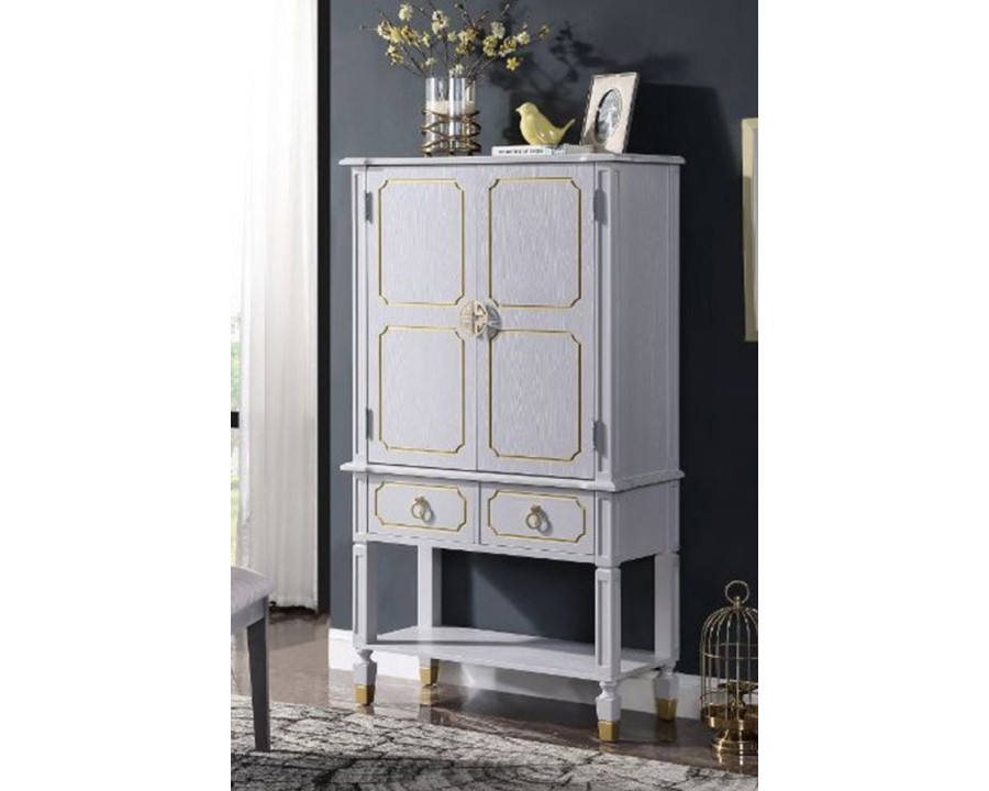 ACME - House Marchese Cabinet in Pearl Gray