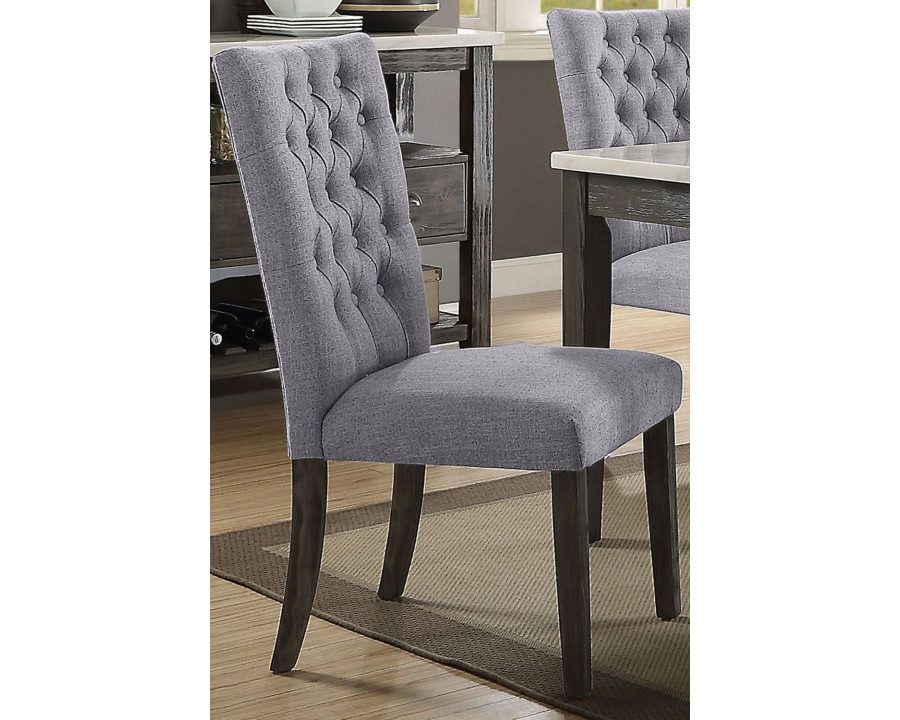 ACME - Merel Side Chair (Set-2) in Gray Oak