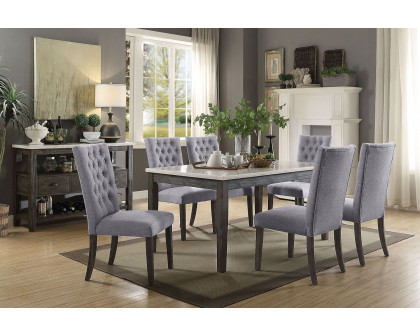 ACME - Merel Side Chair (Set-2) in Gray Oak