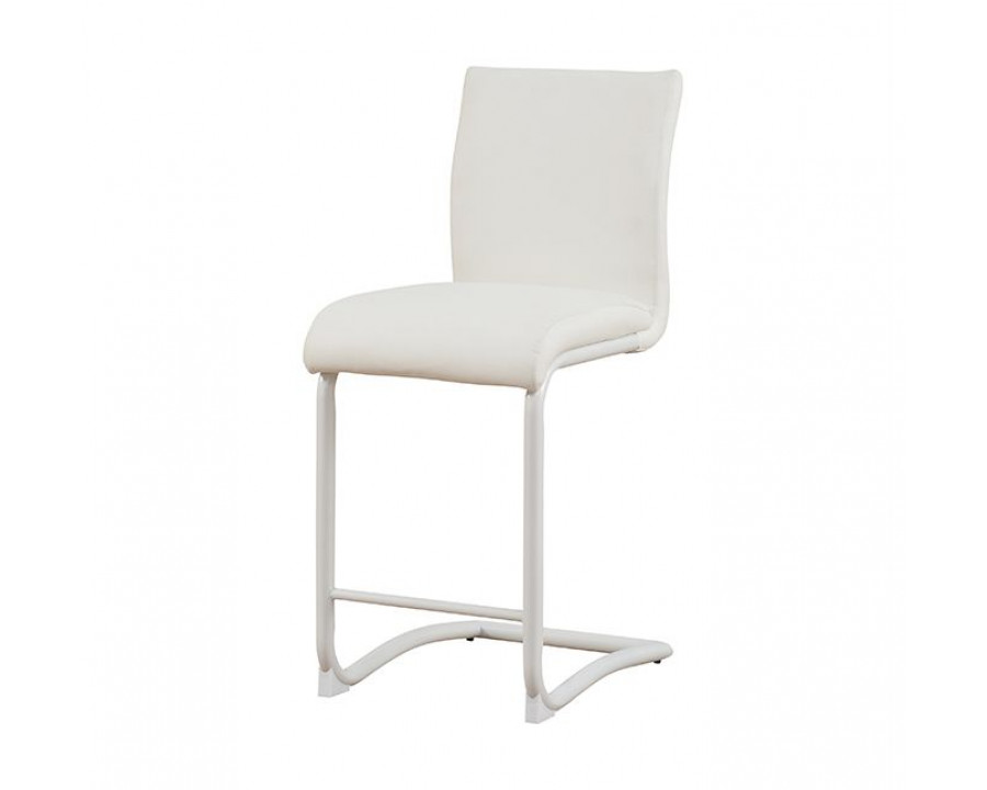 ACME - Gordie Counter Height Chair (2Pc) in White PU