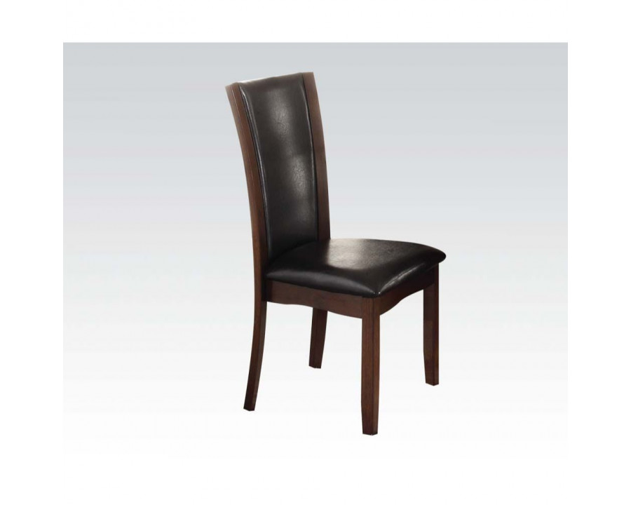 ACME - Malik Side Chair (2Pc) in Espresso PU/Espresso