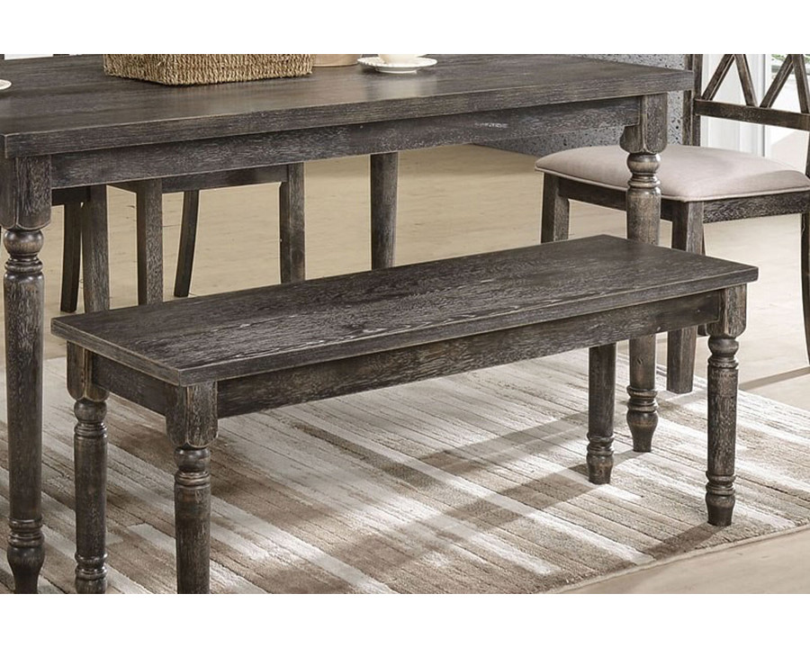 ACME Claudia II Bench - Weathered Gray