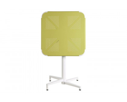 ACME Olson Folding Table - Yellow and White