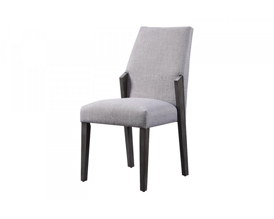 ACME - Belay Side Chair (Set-2) in Gray/Gray Oak