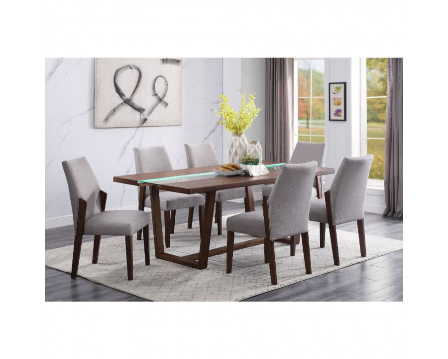 ACME - Benoit Dining Table in Brown