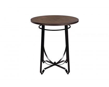 ACME - Nirav 3PC Bar Table Set in Walnut/Black