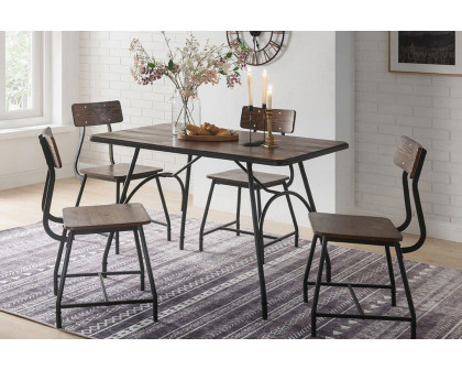 ACME - Paras 5PC Dining Set in Walnut/Black