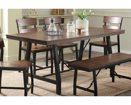 ACME - Mariatu Dining Table in Oak/Black