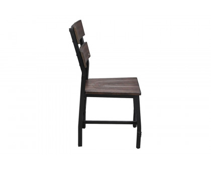 ACME - Mariatu Side Chair (Set-2) in Oak/Black