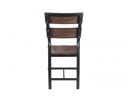 ACME - Mariatu Side Chair (Set-2) in Oak/Black