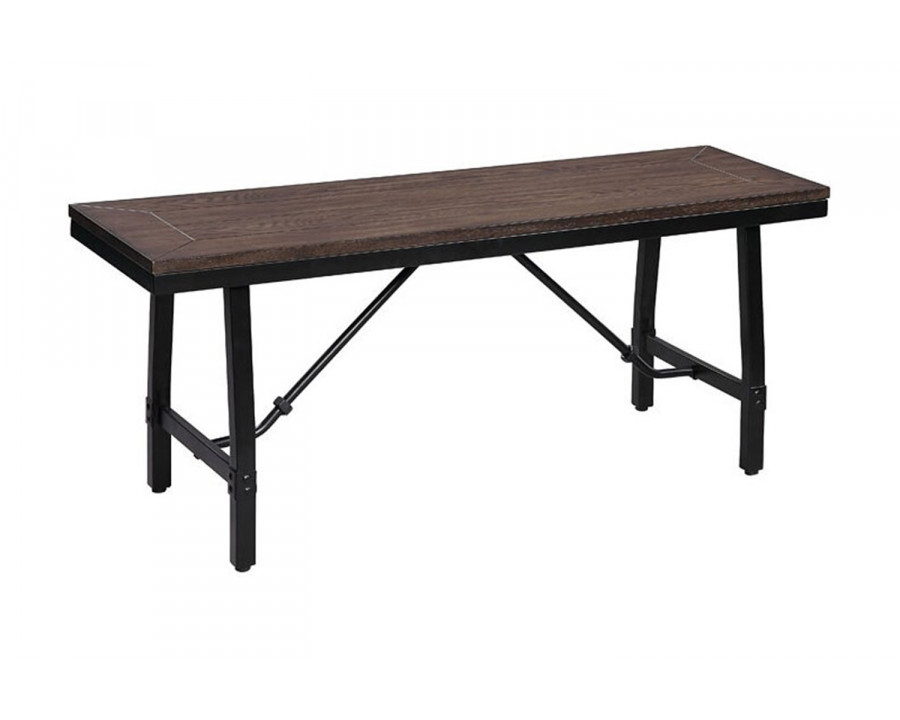 ACME - Mariatu Bench in Oak/Black