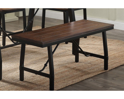 ACME - Mariatu Bench in Oak/Black