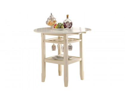 ACME - Tartys Round Counter Height Dining Table