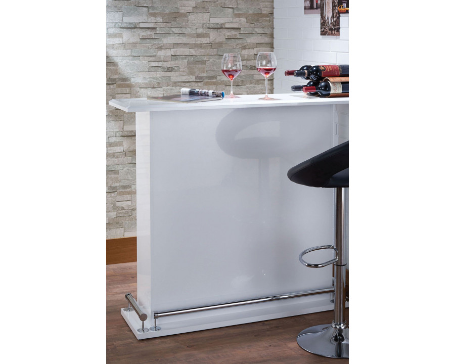 ACME - Kite Bar Table in White High Gloss