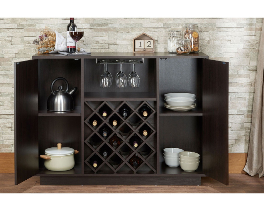 ACME - Hazen Wine Cabinet in Espresso (72605)