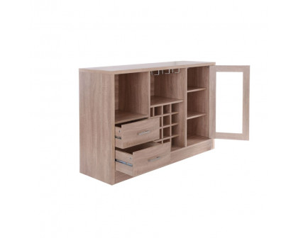 ACME - Hazen Server in Rustic Oak