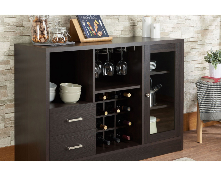 ACME - Hazen Wine Cabinet in Espresso (72640)