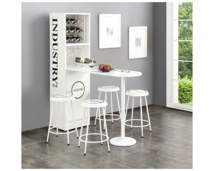 ACME - Mant Counter Height Table in White