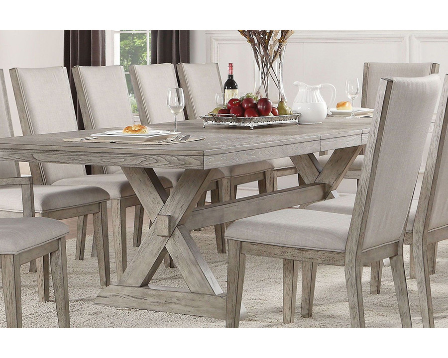 ACME - Rocky Dining Table in Gray Oak