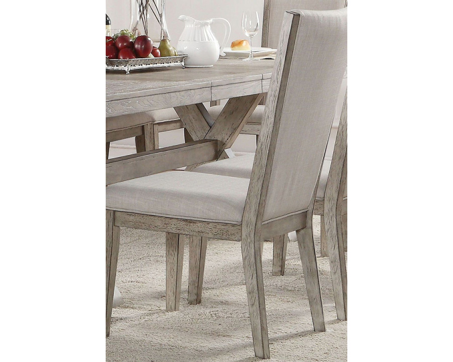 ACME - Rocky Side Chair (Set-2) in Gray Oak