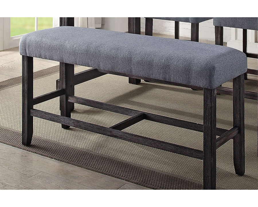 ACME - Yelena Counter Height Bench in Weathered Espresso