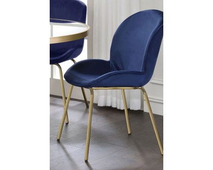 ACME Chuchip Side Chair Set of 2 - Blue