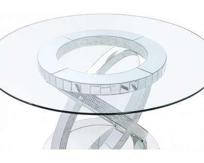 ACME - Ornat Dining Table in Faux Square Diamonds (72950)