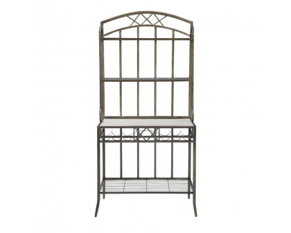 ACME - Aldric Bakers Rack in Antique