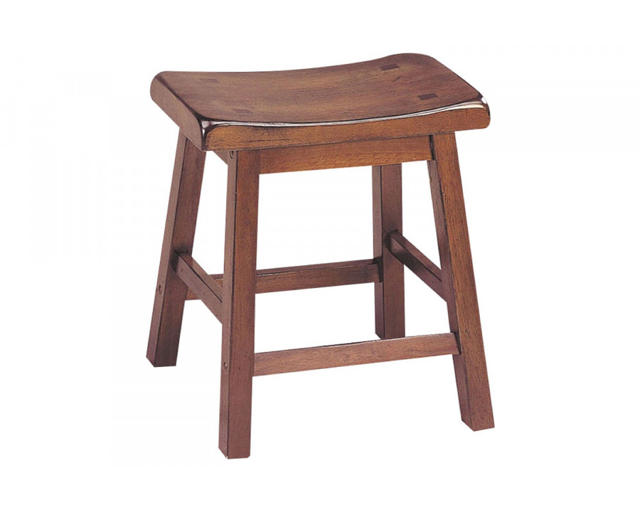 ACME Gaucho Bar Stool Set of 2 - Walnut Brown