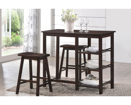 ACME - Nyssa 3 Piece Counter Height Dining Set