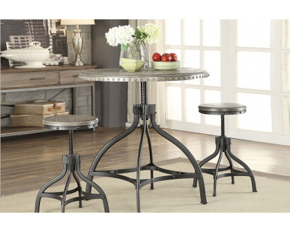 ACME - Fatima 3 Piece Adjustable Counter Height Dining Set