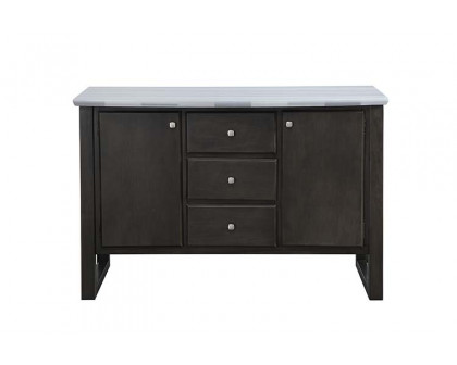 ACME - Madan Server in Marble/Gray Oak