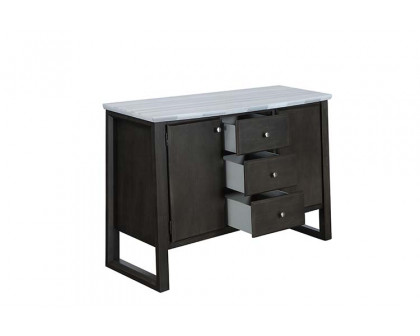 ACME - Madan Server in Marble/Gray Oak