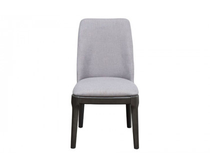 ACME - Madan Side Chair (Set-2) in Light Gray/Gray Oak