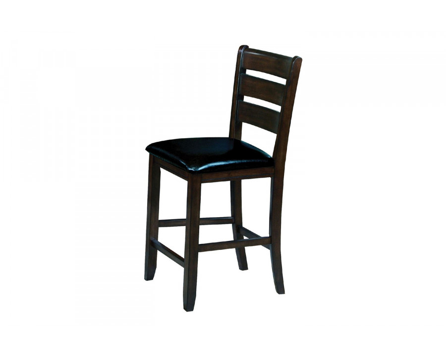 ACME - Urbana Counter Height Chair (Set-2) in Black/Espresso