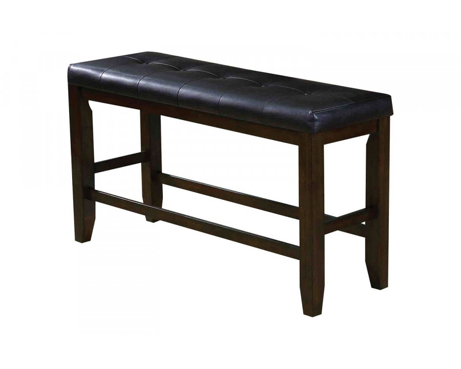 ACME - Urbana Counter Height Bench in Black/Espresso