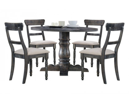 ACME - Leventis Dining Table in Weathered Gray