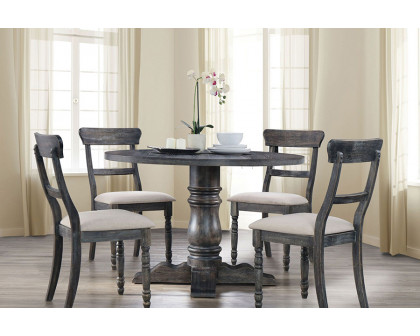 ACME - Leventis Dining Table in Weathered Gray